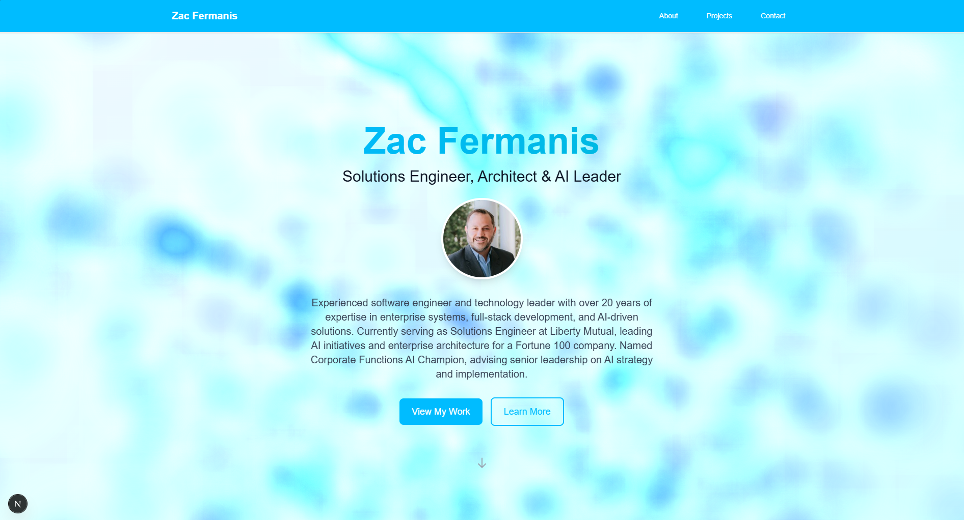 Personal Portfolio Website Screenshot